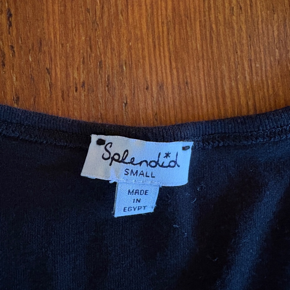 Splendid Black Women's Tank Top Size Small - Picture 2 of 5